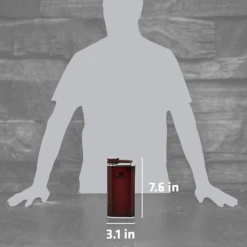 Stanley Classic Easy Fill 8oz Wide Mouth Flask -Outdoor Gear 10 00837 190 3