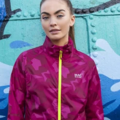 Mac In A Sac Edition - Unisex Waterproof Packable Camo Jacket Windbreaker -Outdoor Gear 1220PK 1