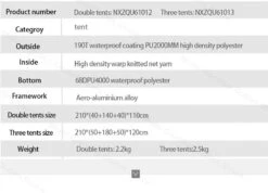 Mobi Garden Camping Tent 3P -Outdoor Gear 14 1