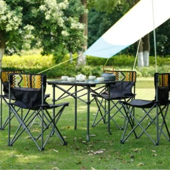 Hewolf 5pcs Set Camping Foldable Table And Chairs -Outdoor Gear 1746 14 1