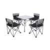 Hewolf 5pcs Set Camping Foldable Table And Chairs