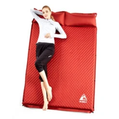 Hewolf Inflatable Mat Orange - Single/Double -Outdoor Gear 1878