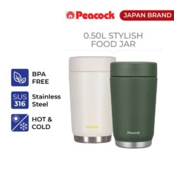Peacock 0.50L Stylish Food Jar - Khaki -Outdoor Gear 1 3 fae3e94a 1d11 4e93 af9d 92e2f0e75a86