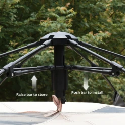 CSTUR Fast Pitch Camping Tent- Black Silver -Outdoor Gear 1 b60375ae b816 4d25 b21f ca352ffa42a8