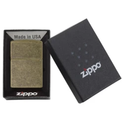 Zippo 201FB Antique Brass - Refillable Windproof Lighter -Outdoor Gear 201FB 2