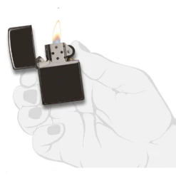 Zippo Ebony Refillable Windproof Lighter - 24756 -Outdoor Gear 24756 5