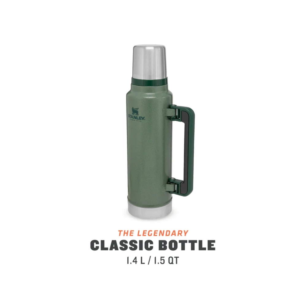 NEW Stanley Classic Vacuum Bottle 1.5QT Hammertone Green 3 NEW Stanley Classic Vacuum Bottle 1.5QT Hammertone Green - Image 3