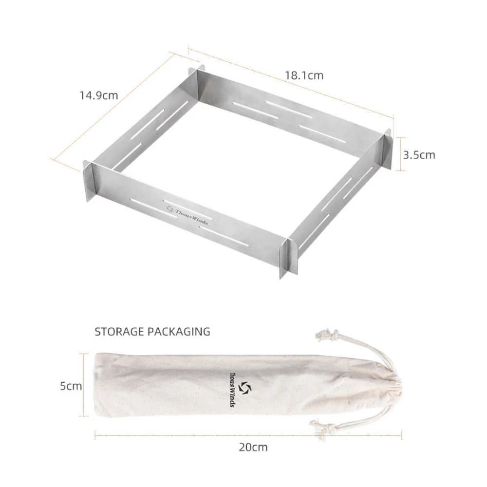Thous Winds Kovea Cube Cassette Stove Stainless Steel Windscreen 4 Thous Winds Kovea Cube Cassette Stove Stainless Steel Windscreen - Image 4