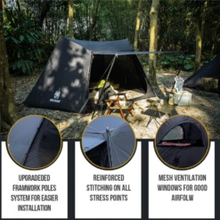 OneTigris Solo Homestead Camping Tent - Black 8 OneTigris Solo Homestead Camping Tent - Black -Outdoor Gear 4 7d3c17b6 6a61 4bde aa75 41a975bbf173