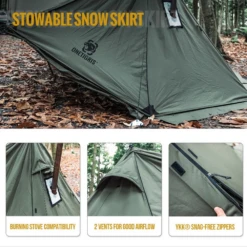 OneTigris Roc Shield Bushcraft Tent TC Version - Ranger Green -Outdoor Gear 5 519e8a40 41e6 409c 876e 608342ba6b9f
