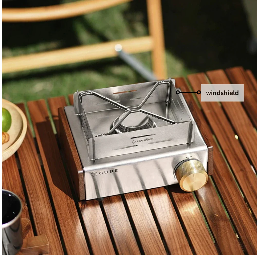 Thous Winds Kovea Cube Cassette Stove Stainless Steel Windscreen 5 Thous Winds Kovea Cube Cassette Stove Stainless Steel Windscreen - Image 5