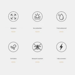 CSTUR Fast Pitch Camping Tent- Black Silver -Outdoor Gear 6 4406bec1 bc79 42a2 ac0b 2023b44d3117