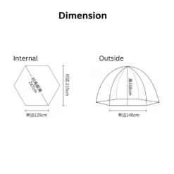 CSTUR Fast Pitch Camping Tent- Black Silver -Outdoor Gear 7 034b3749 0d53 4125 8953 35a0bb5b2a2e