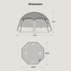 KZM Viva Dome Shelter Plus - Sand -Outdoor Gear 8 cb271a39 b869 44c2 a074 ae68af7dab32