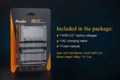 Fenix ARE-C2+ 4-Slot Charger (EURO) -Outdoor Gear ARE C1plus battery charger included 1