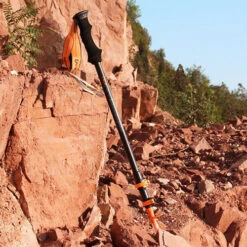 Ace Camp External Lock 3-Section Trekking Pole -Outdoor Gear AceCamp Retractable 3Section Aluminum Alloy Mountain Climbing Hiking Walking Stick External Lock Trekking Pole 6061 ivk3