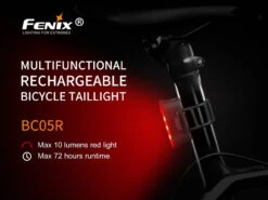 Fenix BCO5R Multifunctional Rechargable Bicycle Tail Light -Outdoor Gear BC05R 01 E 82786.1542211097