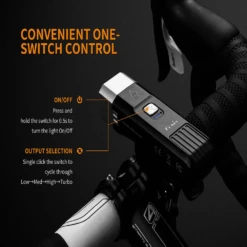 Fenix BC25R USB Rechargable Bicycle Light -Outdoor Gear BC25R 5