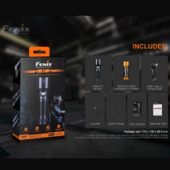 Fenix C7 Luminus SST70 Cool White LED Flashlight - Black -Outdoor Gear C7 life 02