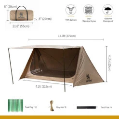 OneTigris Outback Retreat Camping Tent -Outdoor Gear CE BHS08 CB A 05
