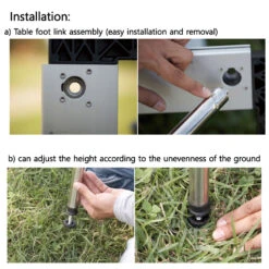 Snow Peak Snow IGT Low Height Leg Set -Outdoor Gear CK 112 installation