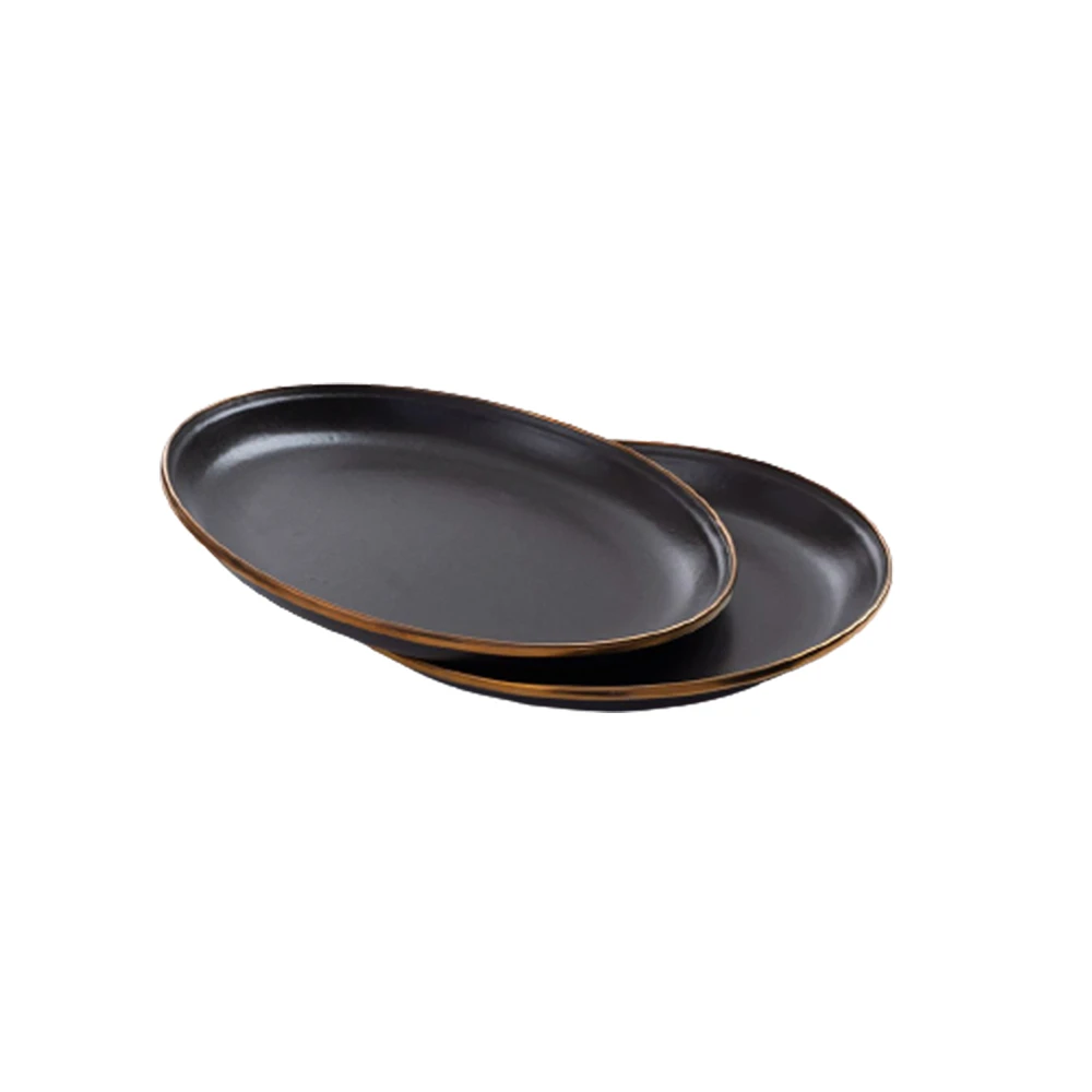 Barebones Enamel Plate - Set Of 2 1 Barebones Enamel Plate - Set Of 2