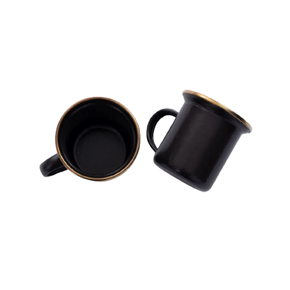 Barebones Enamel Espresso Cup - Set Of 2 1 Barebones Enamel Espresso Cup - Set Of 2