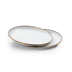 Barebones Enamel Salad Plate - Set Of 2 -Outdoor Gear CKW 392 02