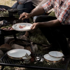 Barebones Enamel Salad Plate - Set Of 2 -Outdoor Gear CKW 392 03