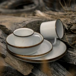 Barebones Enamel Salad Plate - Set Of 2 -Outdoor Gear CKW 392 05