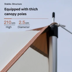 Adventurer Tanxianzhe Waterproof Awning Anti-tearing Sunshade Tarp Outdoor Camping Tan -Outdoor Gear CLEARANCEADVENTURER