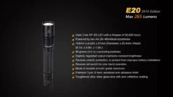 Fenix E20 XP-E2 LED Flashlight (2015 EDITION) -Outdoor Gear E202015 14 E 99839 98925.1443050098