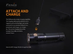 Fenix E30R Luminus SST40 LED Flashlight BLACK -Outdoor Gear E30RA E 4 96438.1556287405