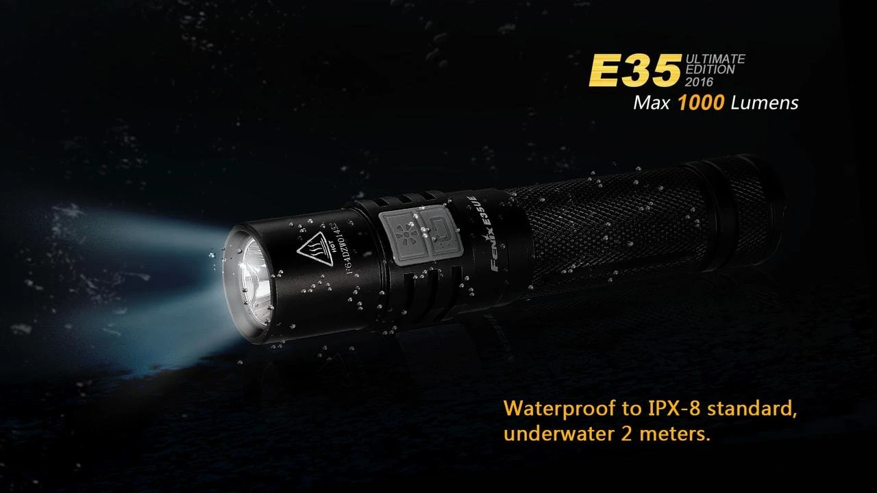 Fenix E35 XL-L2 UE LED Flashlight Black 2016 Version 11 Fenix E35 XL-L2 UE LED Flashlight Black 2016 Version - Image 11