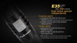 Fenix E35 XL-L2 UE LED Flashlight Black 2016 Version 31 Fenix E35 XL-L2 UE LED Flashlight Black 2016 Version -Outdoor Gear E35UE 6 E 34955.1452788933.1280.1280 30785.1495139308