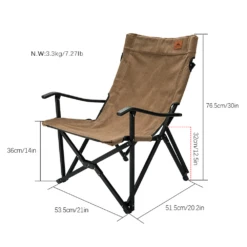 Campingmoon Foldable Camping Chair -Outdoor Gear F 1003C CF 3