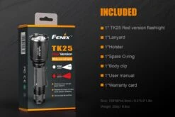 Fenix TK25 RED LED Flashlight -Outdoor Gear Fenix TK25 Red Tactical Flashlight included