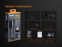 Fenix TK35 2018 XHP35 HI LED Flashlight 1300LM Black -Outdoor Gear Fenix TK35 2018 Flashlight included 1