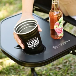 KZM Collapsible Chair With Table -Outdoor Gear K20T1C010 7 600x600 b0af809f 3a3c 48a2 a35e eee751a4e096