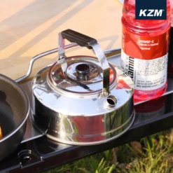 KZM Stainless Steel Kettle 0.8L -Outdoor Gear K21T3K08 05