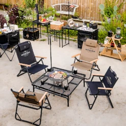 KZM Iron Mesh Fireplace Table II -Outdoor Gear K9T3U012 11