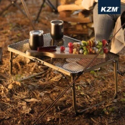 KZM Iron Mesh Picnic Table -Outdoor Gear K9T3U013 3