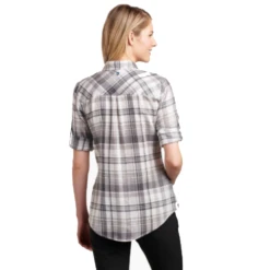 Kuhl Woman Spektra Plaid LS Shirt - Storm 6 Kuhl Woman Spektra Plaid LS Shirt - Storm -Outdoor Gear KUHL8316 STM 3