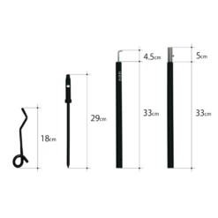 DoD Lantern Stand Set RX 11 DoD Lantern Stand Set RX -Outdoor Gear LP1 753 BK 4