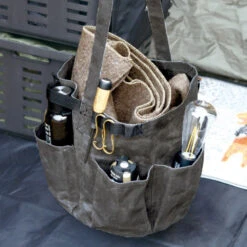 Post General Waxed Canvas Tool Bag Round - Grey -Outdoor Gear Life 01 2de3a681 f379 4153 b635 c97080822208