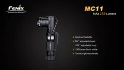 Fenix MC11 Anglelight Black Upgraded Version 155 Lumens -Outdoor Gear MC11 3 71839 58210.1443047020