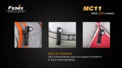 Fenix MC11 Anglelight Black Upgraded Version 155 Lumens -Outdoor Gear MC11 4 97411 47426.1443047020