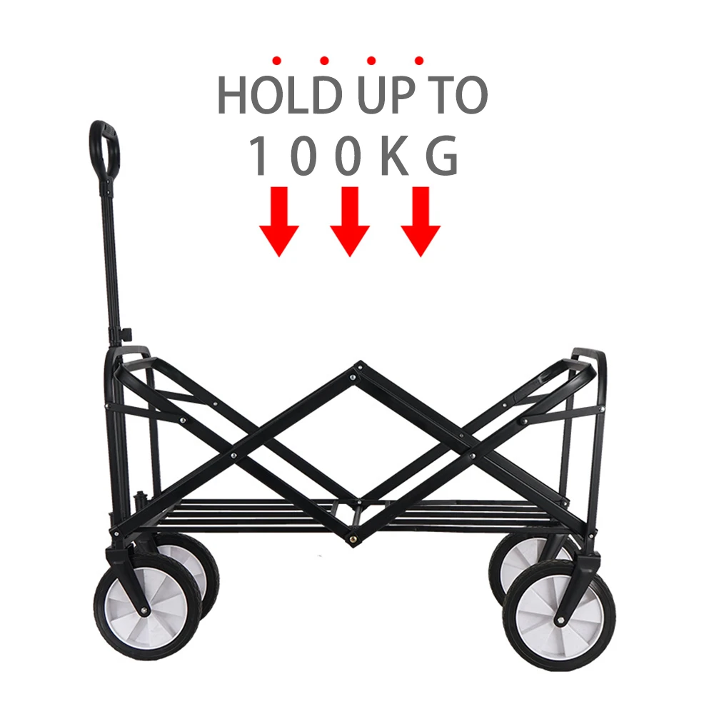 Camp Leader Camping Push Wagon - Black 4 Camp Leader Camping Push Wagon - Black - Image 4