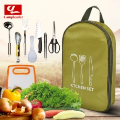 Camp Leader Outdoor Kitchenware 8 Piece Set 7 Camp Leader Outdoor Kitchenware 8 Piece Set -Outdoor Gear MON44 3