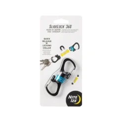 Nite Ize SlideLock® 360° Magnetic Locking Dual Carabiner - Blue 9 Nite Ize SlideLock® 360° Magnetic Locking Dual Carabiner - Blue -Outdoor Gear MSBL 03 R7 5